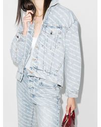 alexander wang pink denim jacket