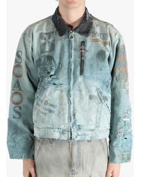 SAITOS - Distressed Work Jacket - Lyst