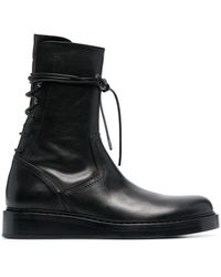 Ann Demeulemeester Wraparound Lace-up Boots - Black