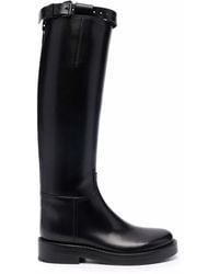 Ann Demeulemeester Knee-high Riding Boots - Black
