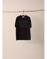 Song For The Mute Big Script High Neck Standard Tee - Black