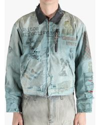 SAITOS - Distressed Work Jacket - Lyst