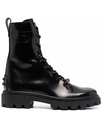 Tod's Tods Gomma Pesante Laceup Boots - Black