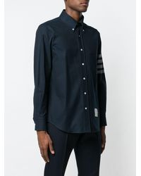 Heren Kleding voor voor Overhemden voor Casual en nette overhemden Thom Browne Katoen Classic Long Sleeve Shirt In Blue Oxford voor heren 