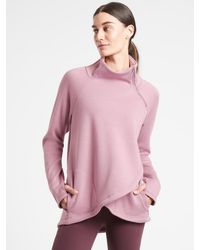 athleta cozy karma asym sweatshirt dress