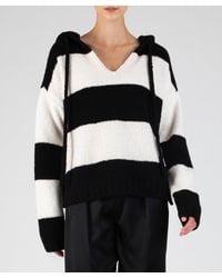 ATM Anthony Thomas Melillo Mens Short/ Striped Linen Jersey Oversized Crew