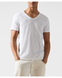 ATM - Classic Jersey V-neck Tee - Lyst