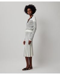ATM - Cotton Cashmere Blend Mixed Stripe Skirt - Lyst