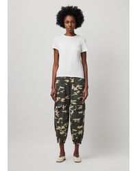 ATM - Washed Cotton Twill With Camo Print Cargo Pant - Lyst