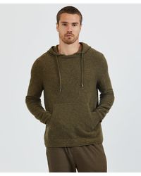 ATM Cashmere Blend Hoodie - Green