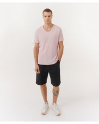 ATM - Cotton Twill Pull-on Shorts - Lyst
