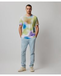 ATM - Vintage Jersey With Watercolor Print Short Sleeve Crew Neck Tee - Lyst