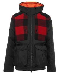Griffin Jacket With Hood "usmc" - Red