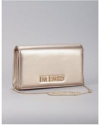 love moschino gold clutch
