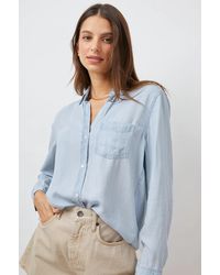Rails Denim Camille Shirt - Light Vintage in Blue | Lyst