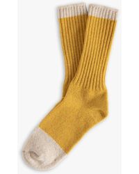 Thunders Love Socks - Wool Mustard Socks 0490219 S - Yellow