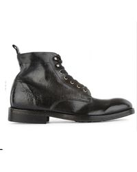 Hudson Jeans Rune Leather Boots , - Black