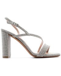 faith delly silver heeled sandals