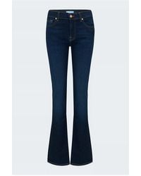 7 For All Mankind Bootcut Jean In Rinsed Indigo - Blue