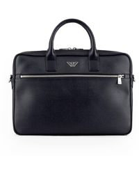Emporio Armani Black Briefcase With Logo