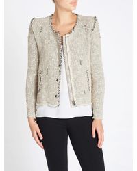 iro white tweed jacket