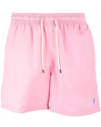 mens pink jersey shorts