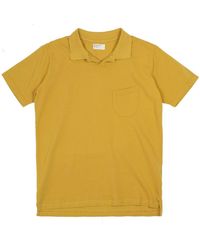 Universal Works Vacation Polo Piquet Gold - Yellow