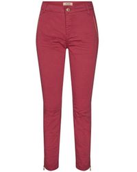 Red Straight-leg jeans for Women | Lyst
