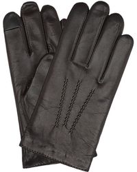 tommy hilfiger men's leather gloves