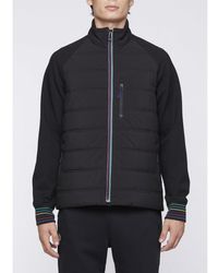 Paul Smith Mixed Media Hooded Jacket in 
