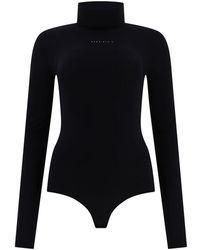 Maison Margiela Polyamide Bodysuit - Black