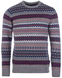 barbour blue jumper