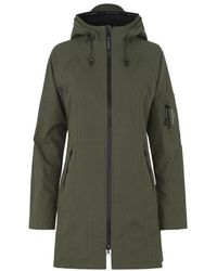 Ilse Jacobsen Long Raincoat Army - Green
