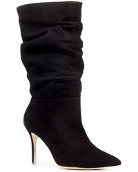 black suede studio boots