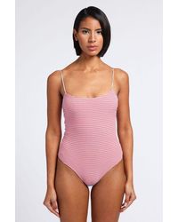 Forte Forte Body In Jersey A Righe Fluo - Pink
