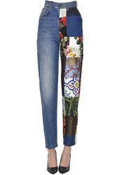 Dolce & Gabbana Amber Patchwork Jeans - Blue