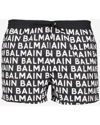 Balmain Swim Shorts in Black for Men 