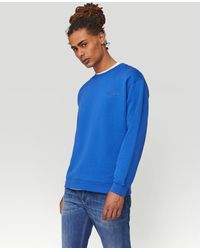 Dondup Long Sleeve Sweatshirt With Logo - Blue