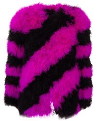 Saint Laurent Saint Laurent Women's 587337y008o1000 Multicolour Silk Coat - Pink