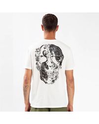 Religion Panther Skull T-shirt , Color: - White