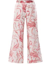 Pierre Louis Mascia Donna Trousers Red - Natural