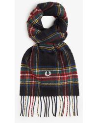 Fred Perry Schal Wool Scarf C2107 608 Strick Wolle gestreift  7291