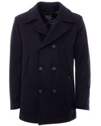 Armor Lux Peacoat Wool Jacket Navy Blue