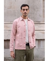 Wax London Wax Mens Chet Pink Overshirt