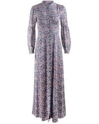 michael kors floral chiffon shirtdress