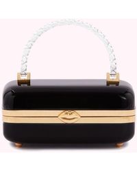 Lulu Guinness Leather Women's Catherine Large Lips Envelope Clutch Bag in  Black - Lyst