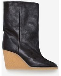 Isabel Marant Totem Wedge Boots - Black