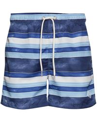 GANT Cotton Sun-faded Shorts in Blue 