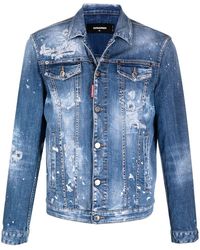 dsquared2 padded denim jacket