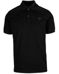 Prada Cotton Polo Shirt - Black